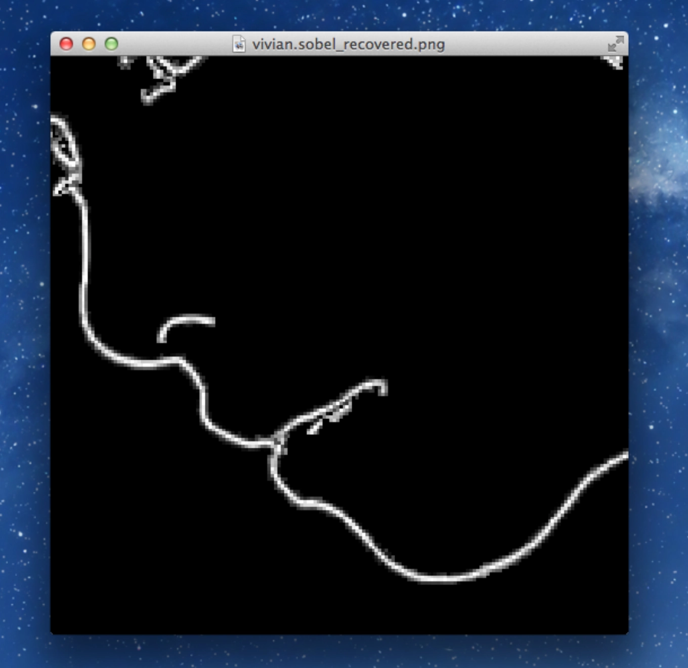 image after performing antialiasing recovery algorithm